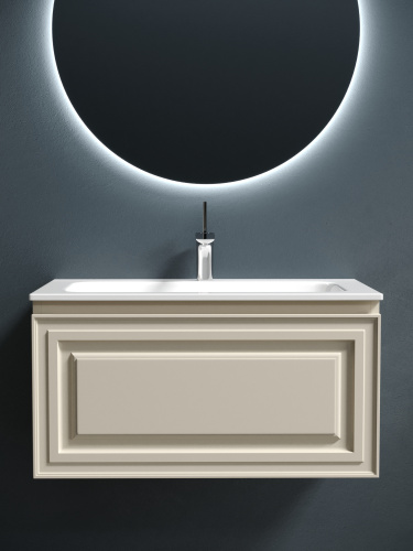 Тумба под раковину Sancos Very VR80CE 79х45х41 подвесная цвет бежевый - фото 5